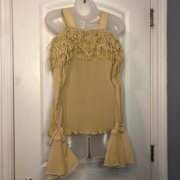 NWT KAELYN-MAX Beige Top Size Large - Picture 14 of 15
